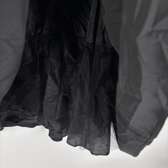 Jessica Howard Dress Plus Size 18W Black Taffeta Tulle Portrait Party Formal - Picture 9 of 11